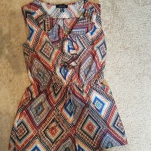 Printed romper